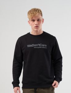 Толстовка We Don’t Care Basic Logo Sweatshirt Black